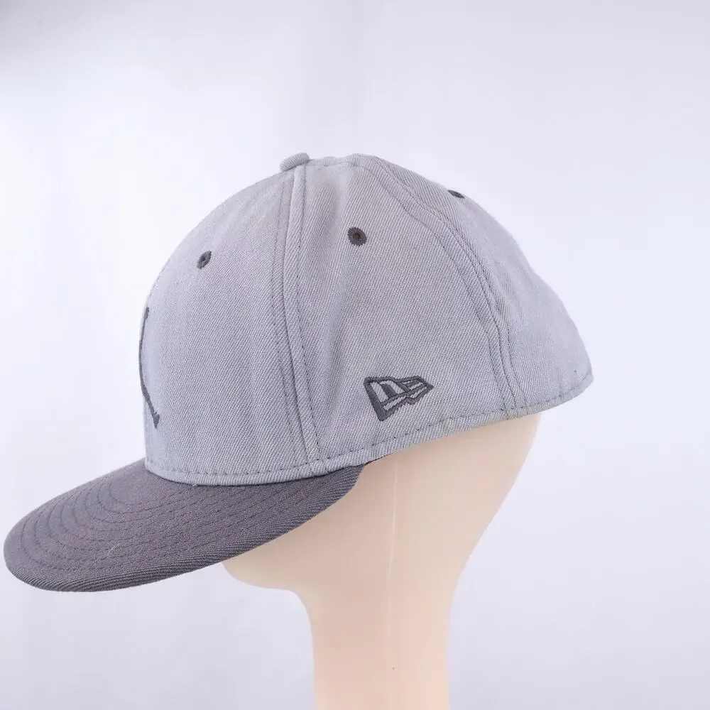 Jordan Jumpman New Era 59FIFTY Fitted Hat Gray Charcoal Cap Size 7 1/2